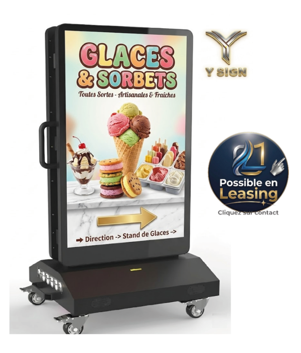 YStop IMPACT / Stop trottoir 43" Double face