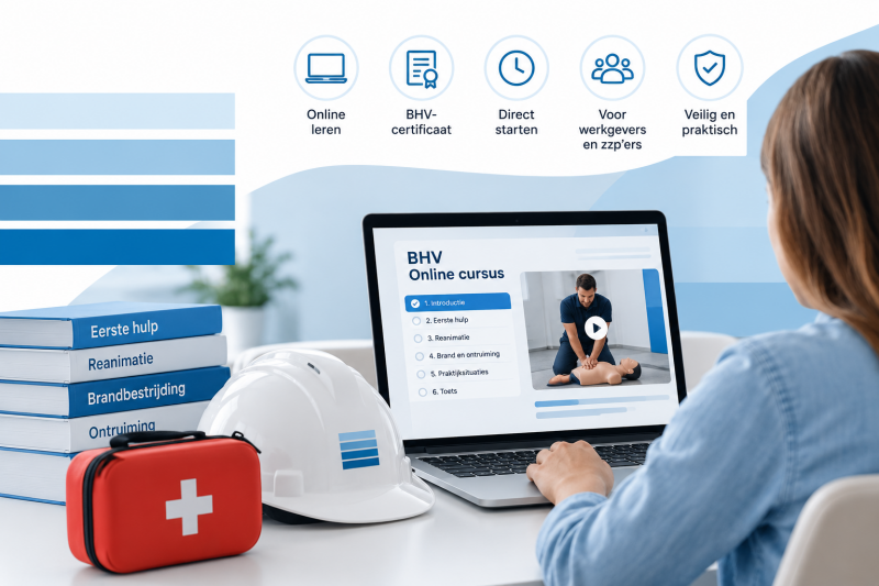 BHV cursus online volgen Kies Turbo BHV, BHV Compleet of blended learning bij Randstad Cursussen. Start direct en behaal uw BHV-certificaat