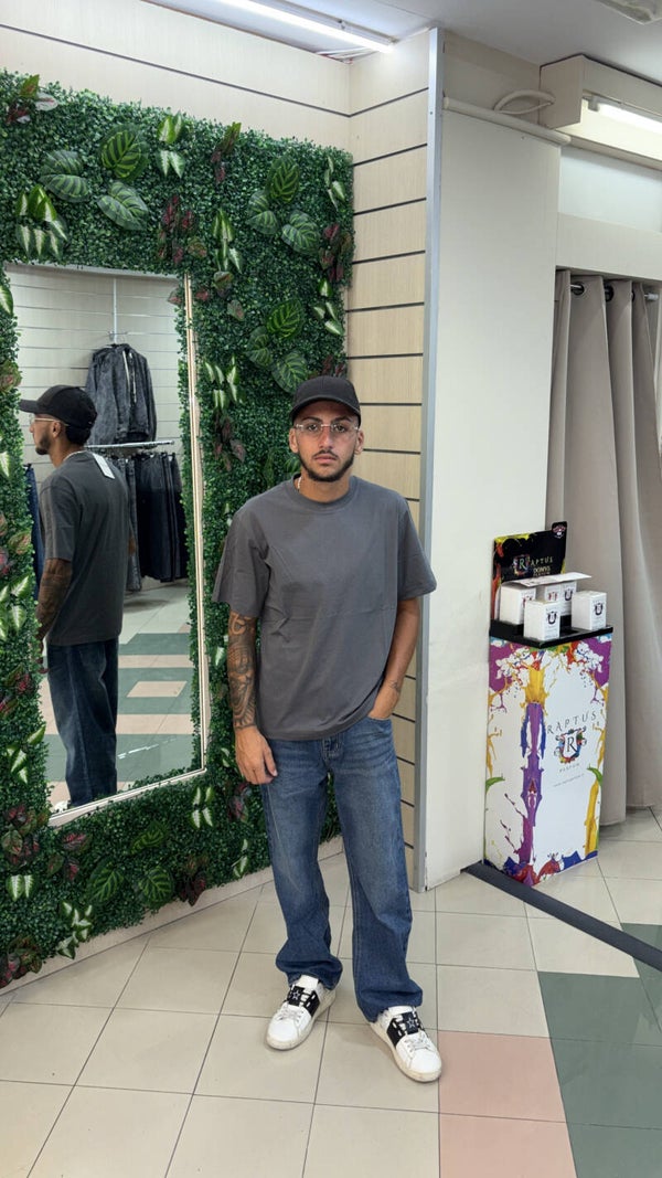 T-shirt grigio ferro