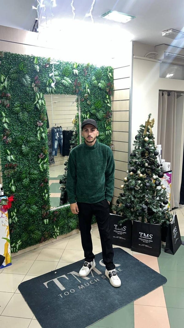 MAGLIONE DOLCE VITA IN CINIGLIA VERDE