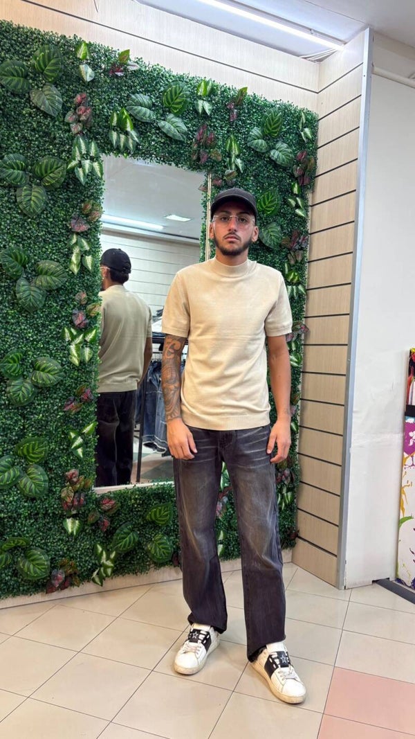 Jeans sabbiato nero