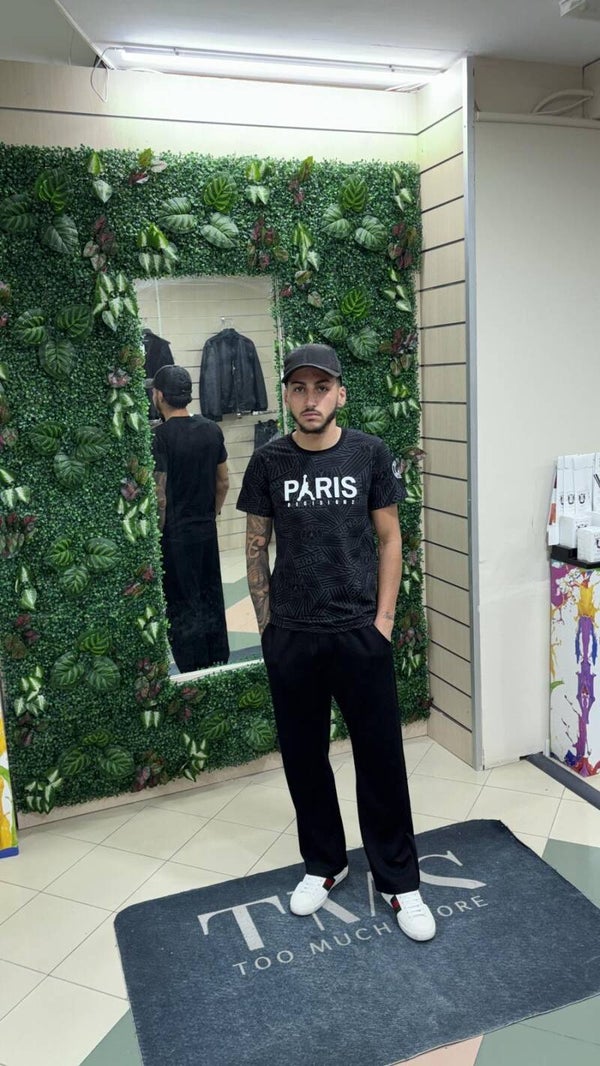 T-shirt PARIS nera