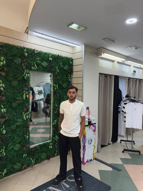 Polo in filo bianca