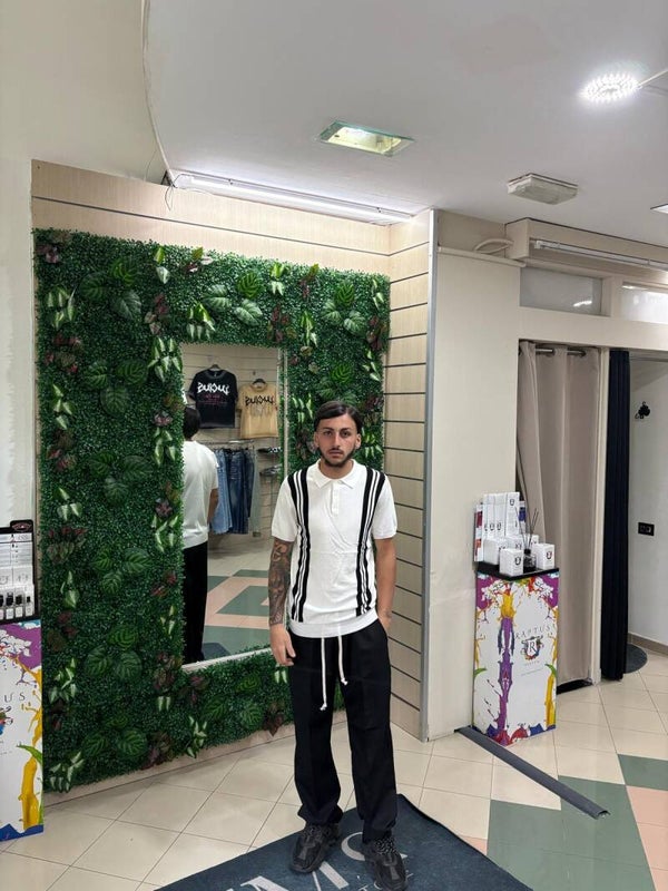 Polo in filo bianca