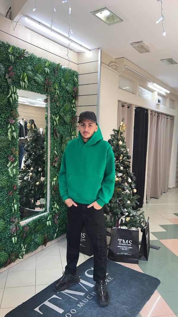 Felpa boxfyt verde Gucci