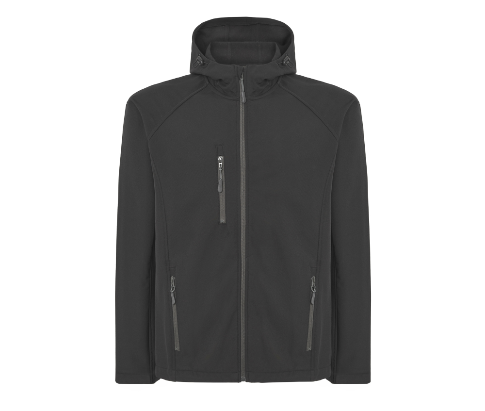 VESTE SOFTSHELL MIXTE AVEC CAPUCHE