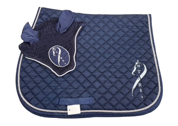 Ensemble Tapis + Bonnet cheval Antarès