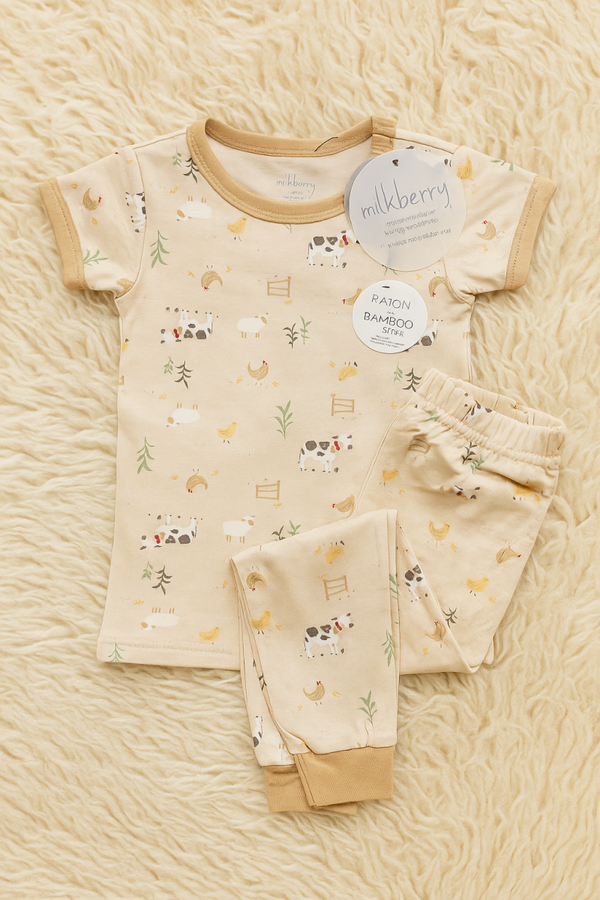 Milkberry Bamboo Farm Print
