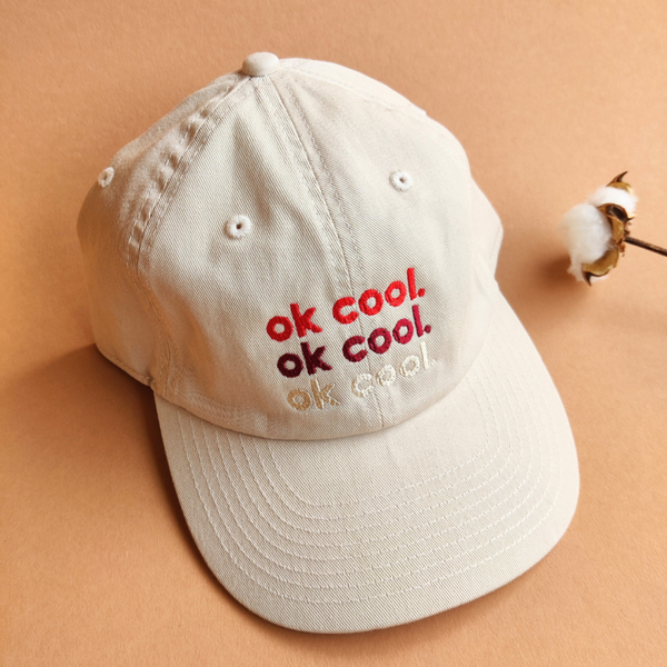 Unisex Cap mit ok cool. Stickerei