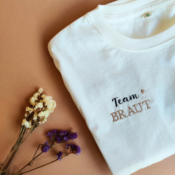 Unisex Bio-Baumwoll T-Shirt Team Braut T-Shirt zum Junggesellinnenabschied (JGA)