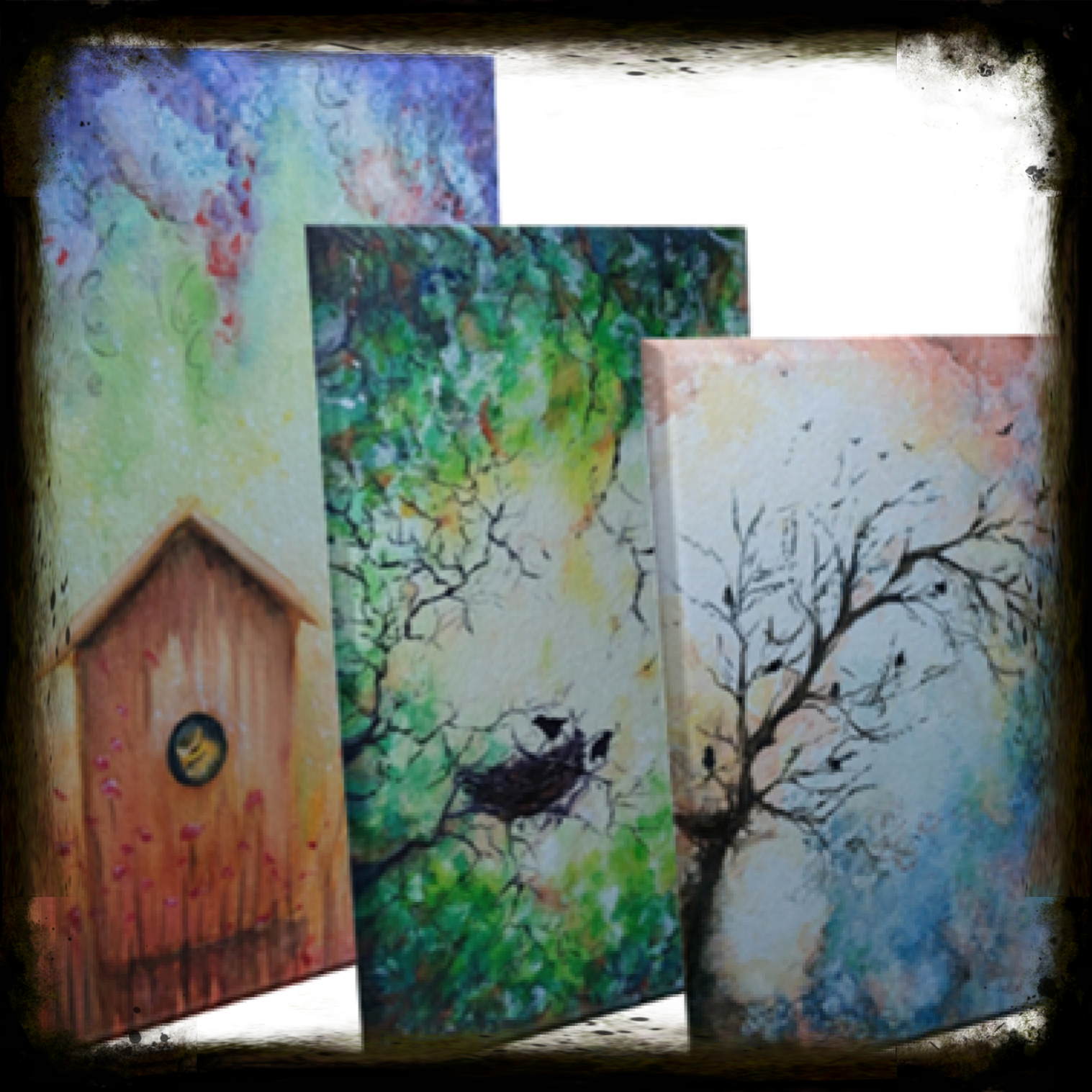 creatieve workshop 'Nesteldrang' bij Studio Fleurop van Atelier de Veldbloem in Emst nabij Epe en Vaassen. Schilderkunst van Corinne Bronsink, kunstenares en spreker. Ook schilderijen in opdracht, schilderlessen en lezingen. Welkom in Gelderland