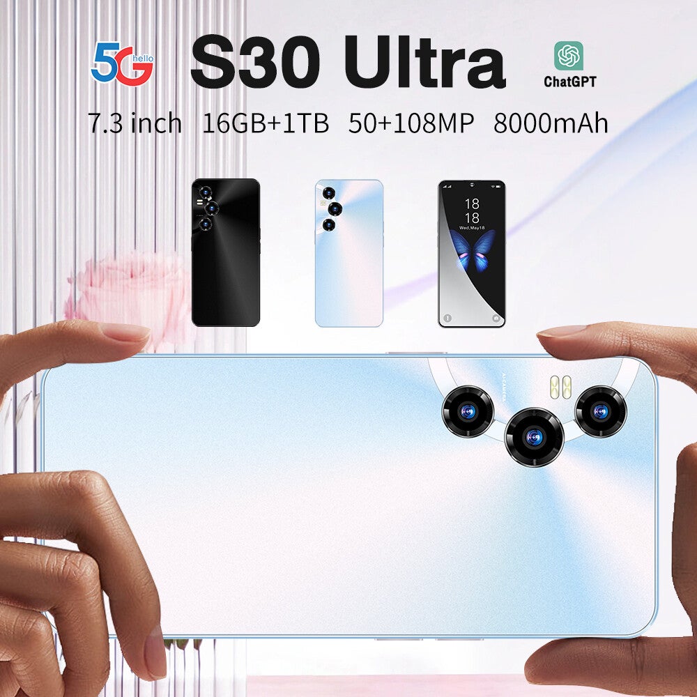 Smartphone Android S30 Ultra 5G 7,3" 16 GB + 1 TB