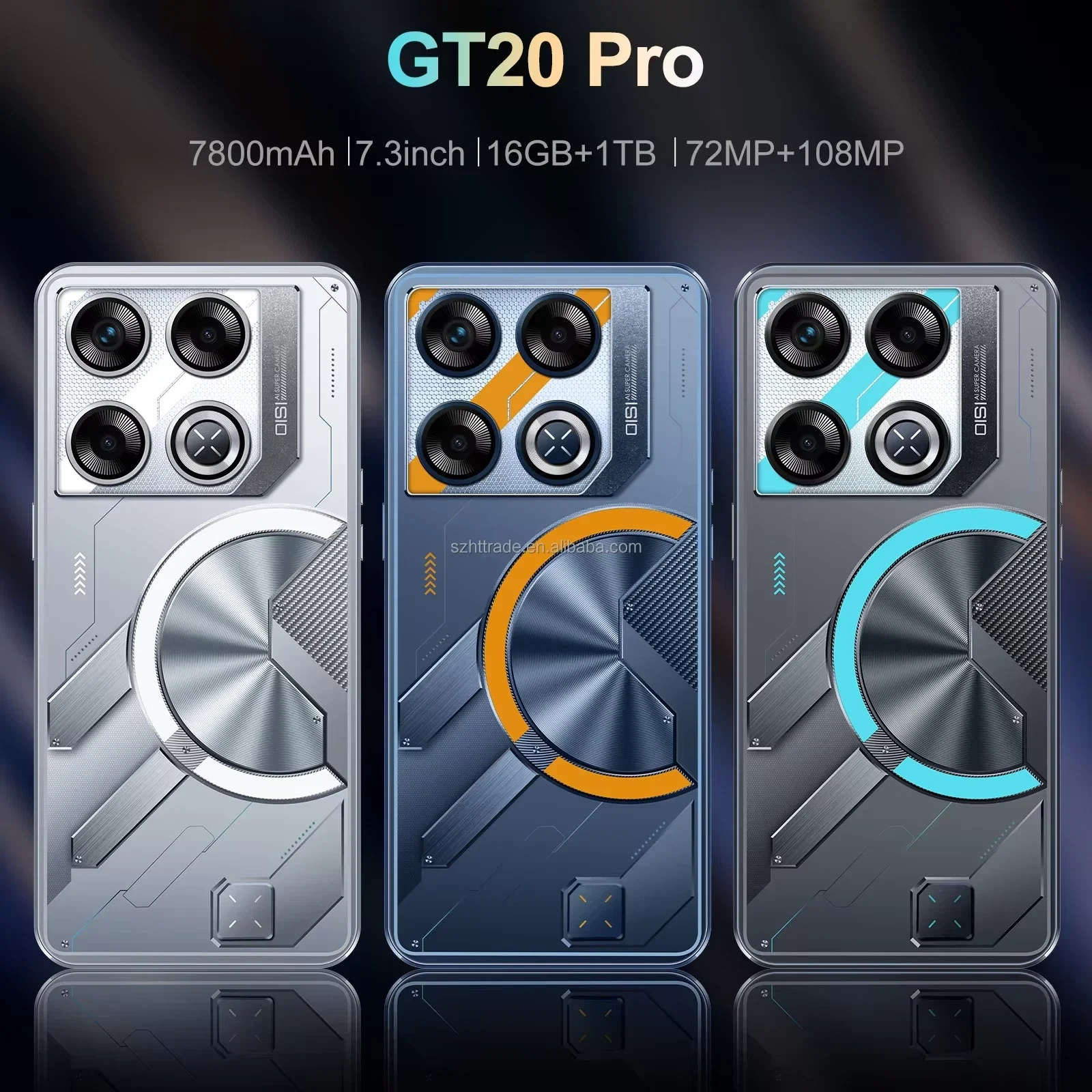 Smartphone Android GT 20 Pro 7.3" 16+1TB 7800mAh 5G LTE 10-Core