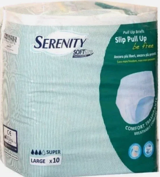 80 pz.Serenity Pull Up Be Free pants Super Taglia L Pannolone pants