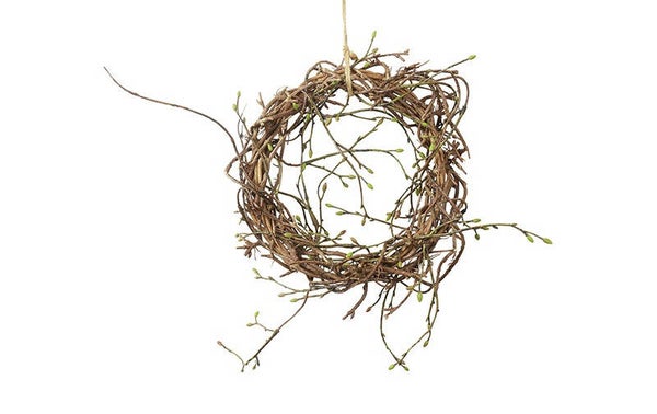 Krans knop Betula Tilia M bruin-25x25x4CM