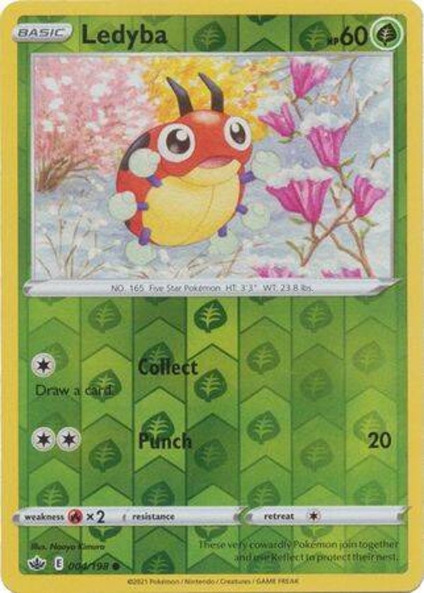 Chilling Reign 004/198 Ledyba Reverse Holo