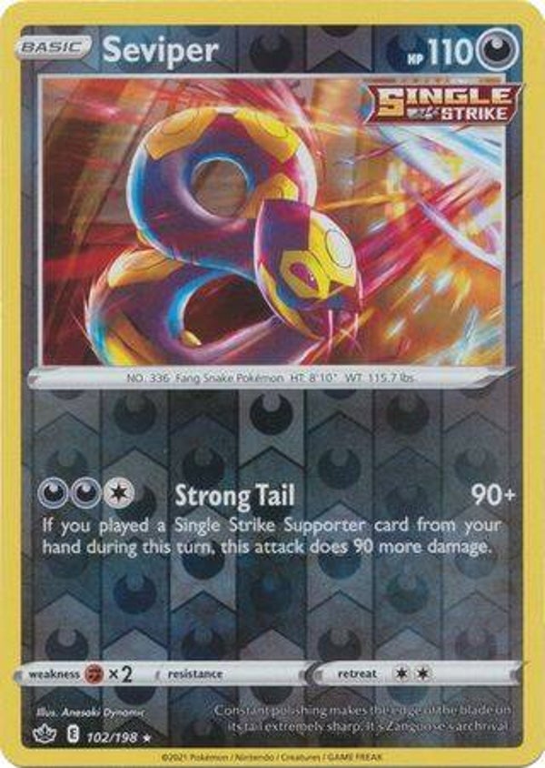 Chilling Reign 102/198 Seviper Reverse Holo