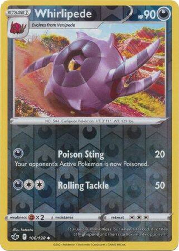 Chilling Reign 106/198 Whirlipede Reverse Holo