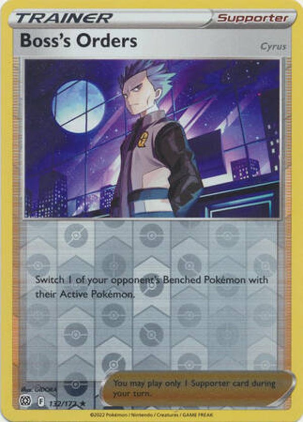 Brilliant Stars 132/172 Boss's Orders (Cyrus) Reverse Holo