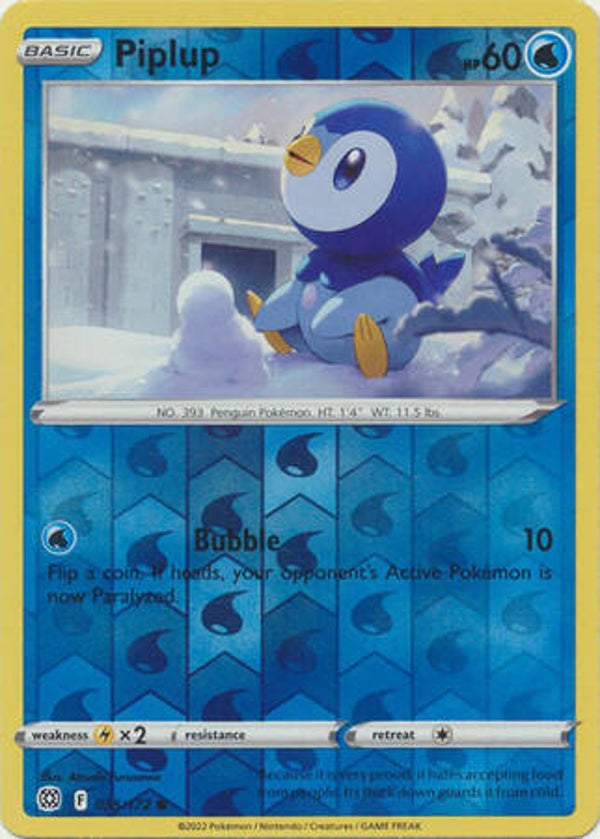 Brilliant Stars 035/172 Piplup Reverse Holo