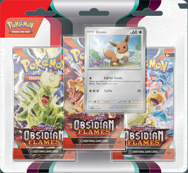 Scarlet & Violet Obsidian Flames 3-pack Blister