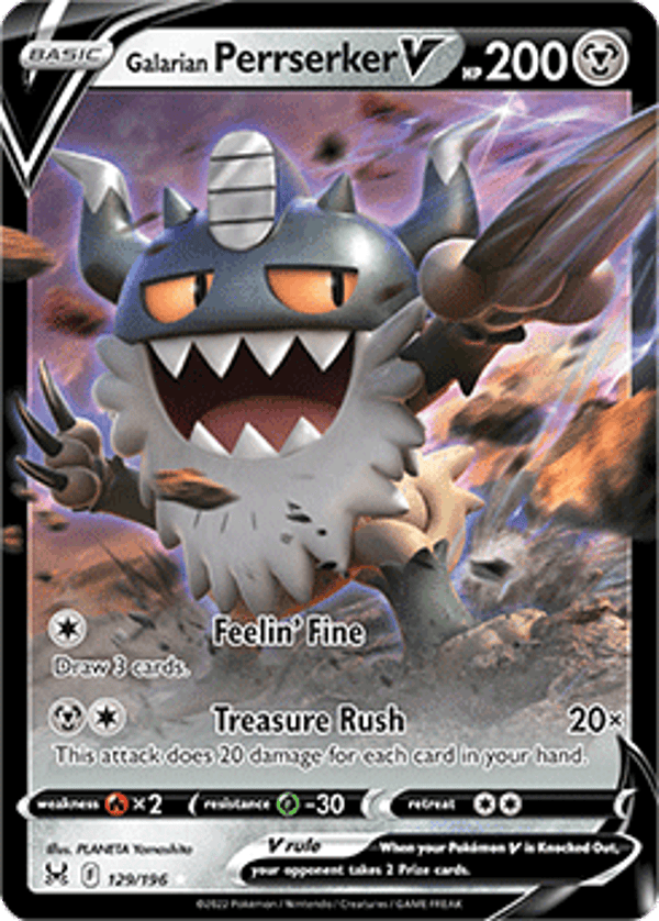 Lost Origin 129/196 Galarian Perrserker V