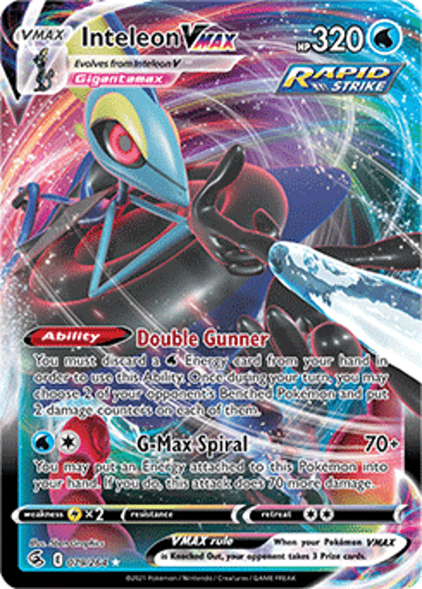 Fusion Strike 079/264 Inteleon Vmax