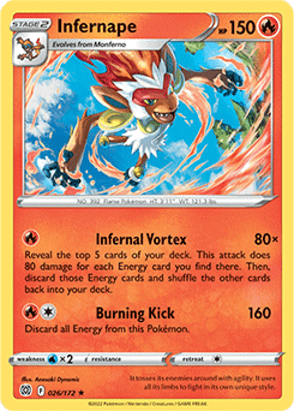 Brilliant Stars 026/172 Infernape Holo