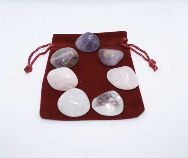 Golden Triangle ( Amethist, Rozenkwarts en Bergkristal)