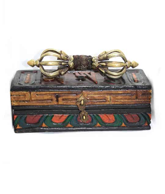 Antiek Dorje (Vajra) Met Doos