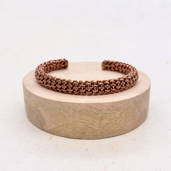 Koper Armband – Gevlochten Energie