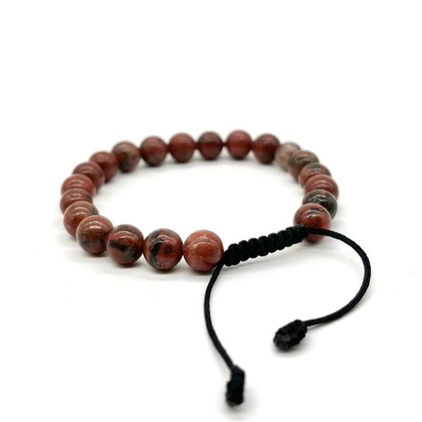 Rode Jaspis Shamballa Armband