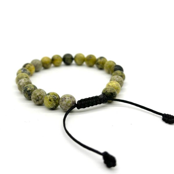 Serpentijn Shamballa Armband