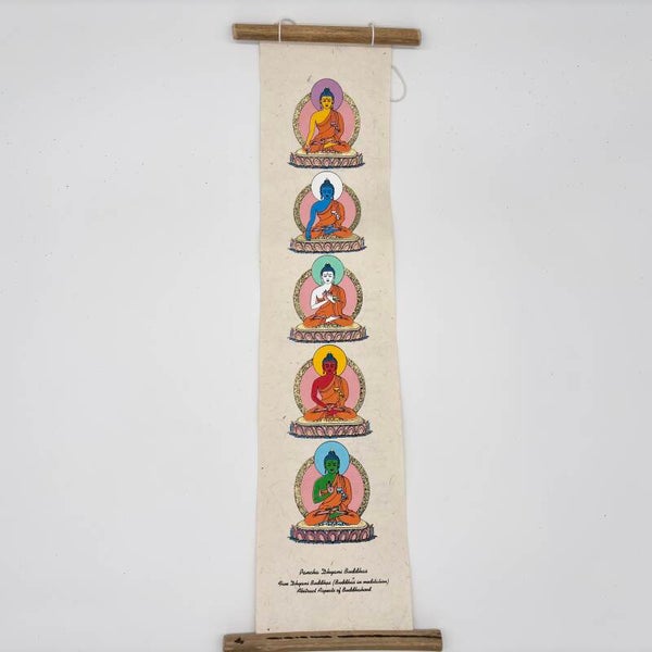 Tibetaanse Banner (5 Wisdom Buddhas )
