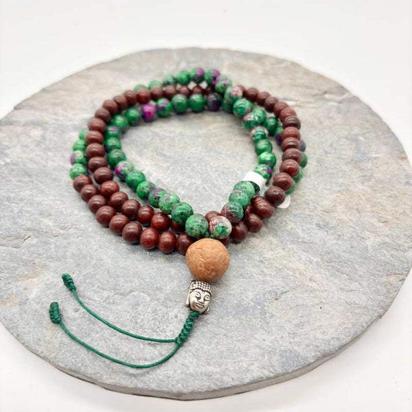 Hart & Aarde mala ( Robijn in Zoïsiet )