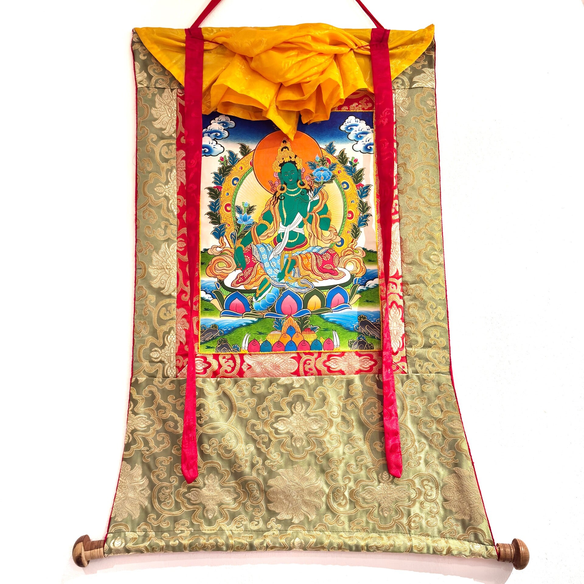 Groene Tara Thangka