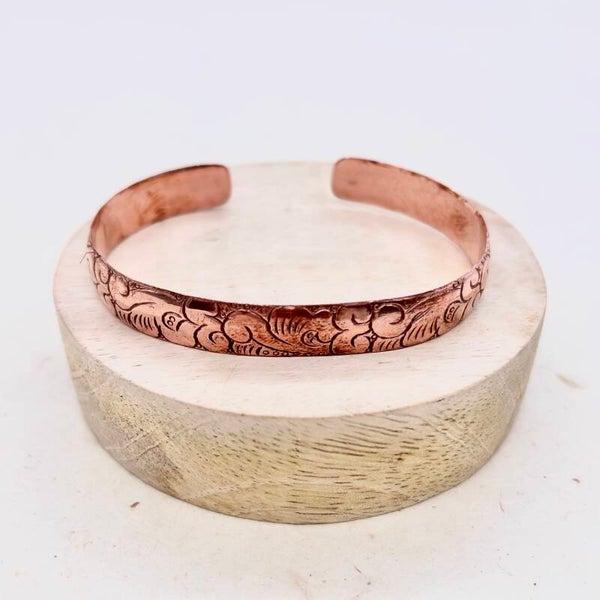 Koper Armband – Bloem