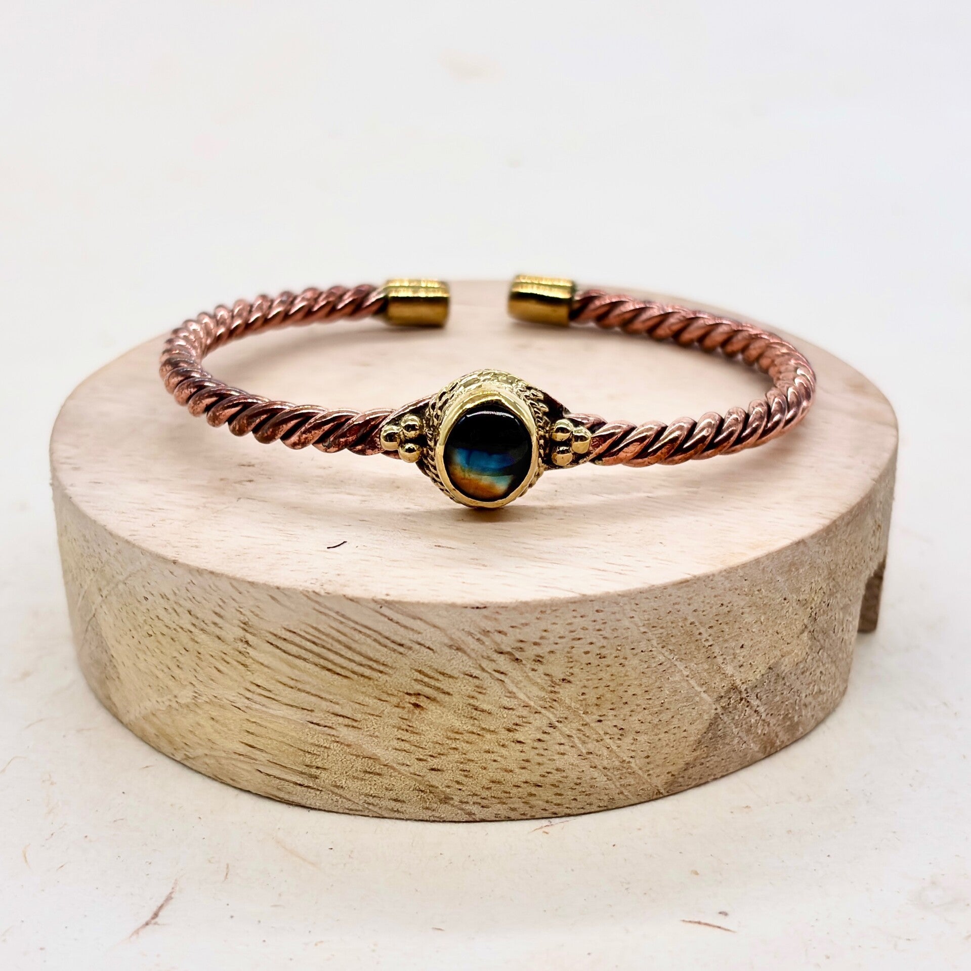 Koper Armband – Labradoriet