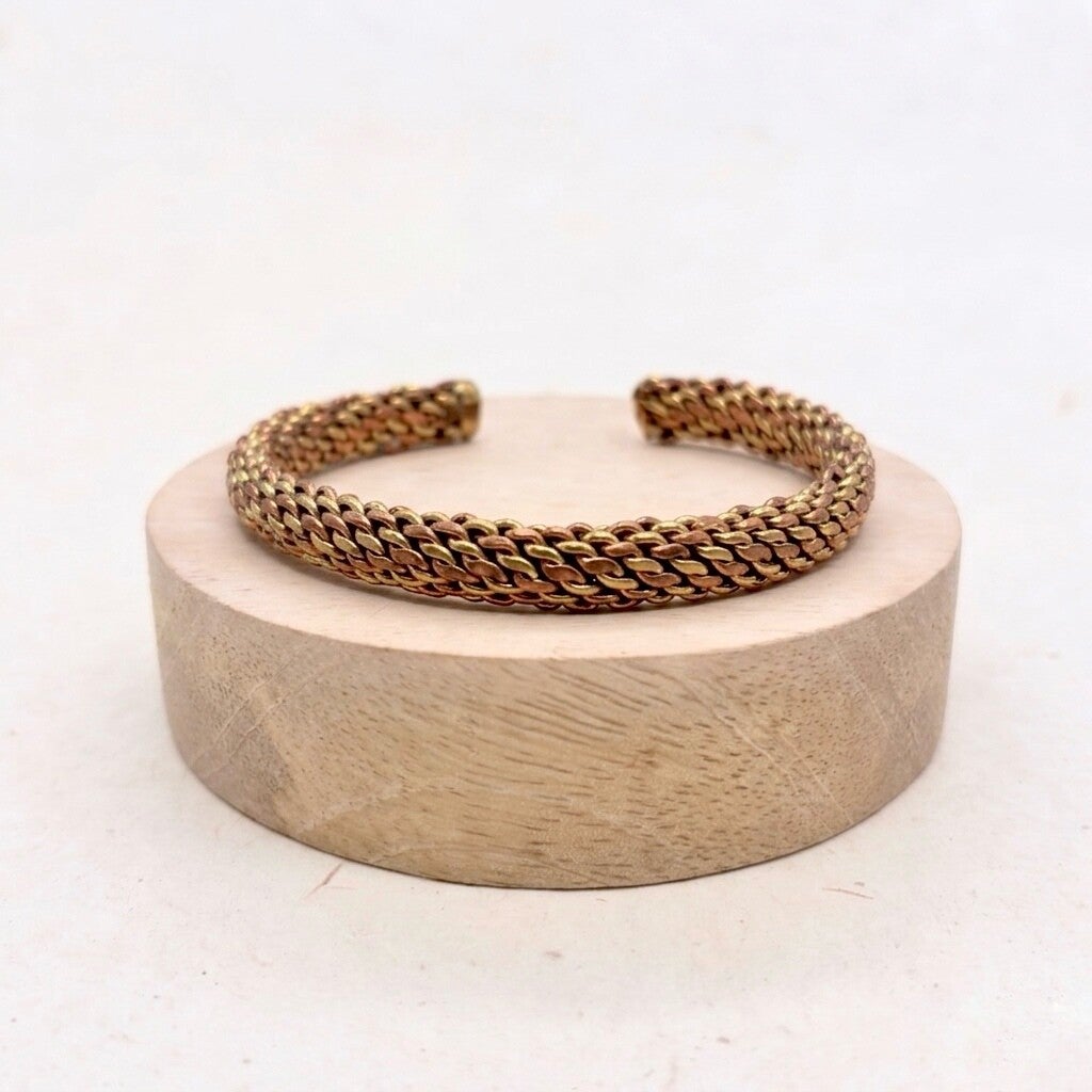 Koper Armband – Gevlochten Energie