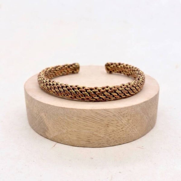 Koper Armband – Gevlochten Energie