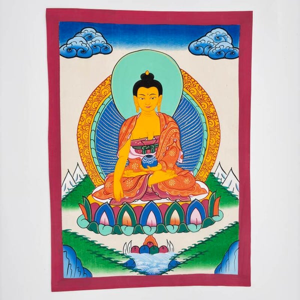 Sakyamuni Buddha Thangka Schildering