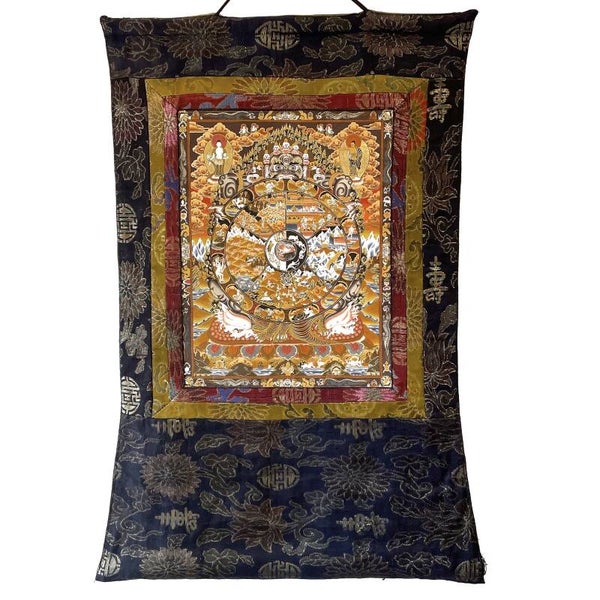 Wheel of Life Thangka (Antiek)