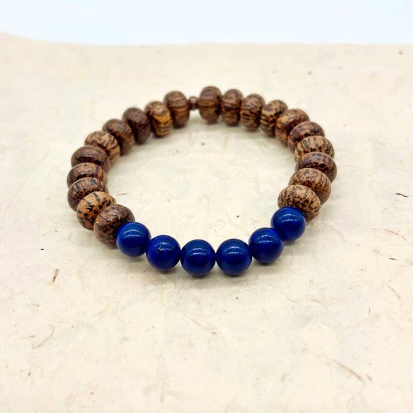Purity armbanden (Kokosnoot en Lapis Lazuli)