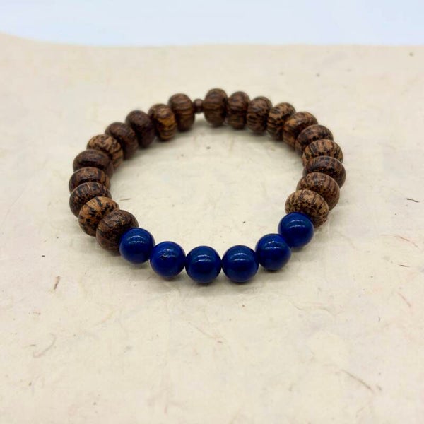 Purity armbanden (Kokosnoot en Lapis Lazuli)