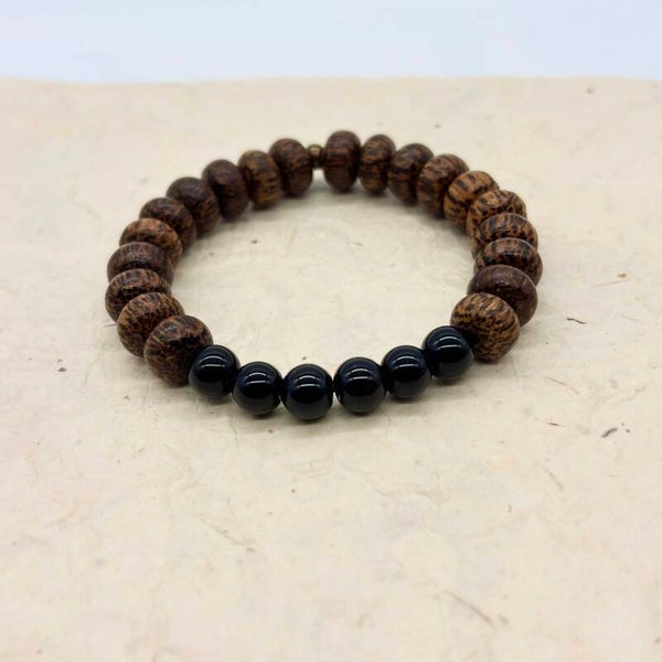 Purity armbanden (Kokosnoot en Onyx)
