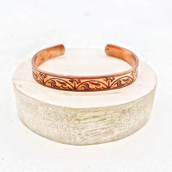 Koper Armband – Bloem