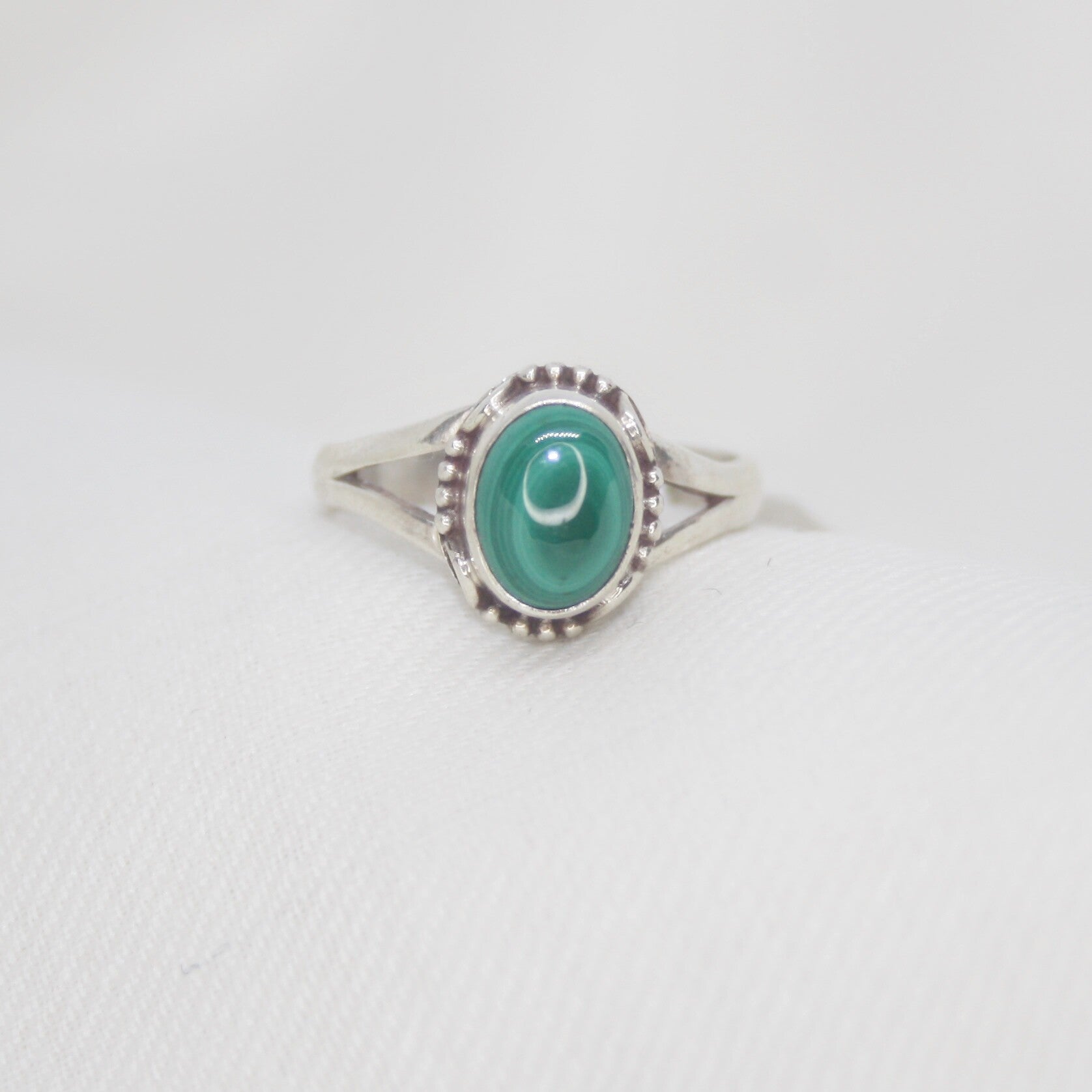 Malachiet Zilveren Ring