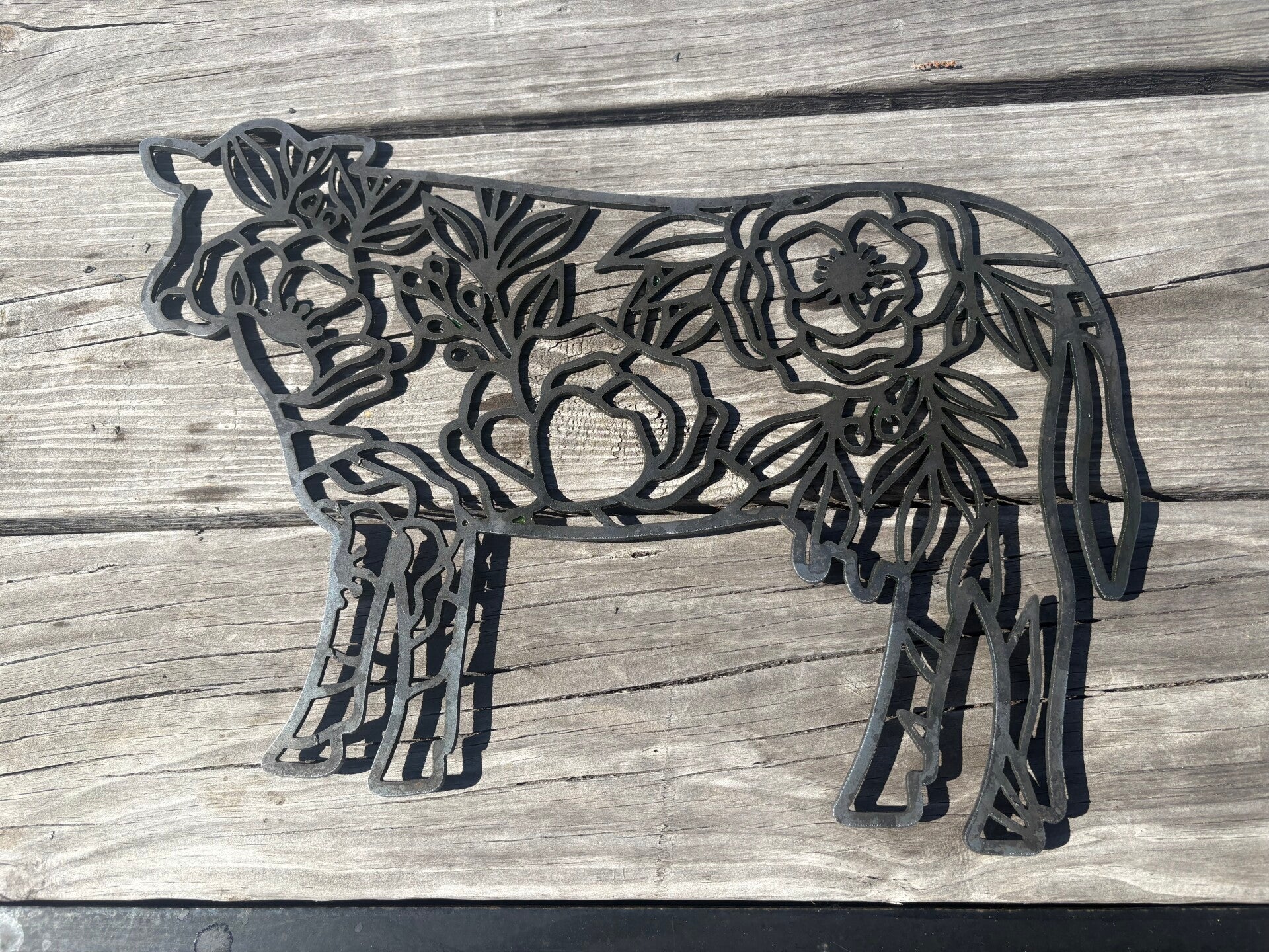 Floral cow