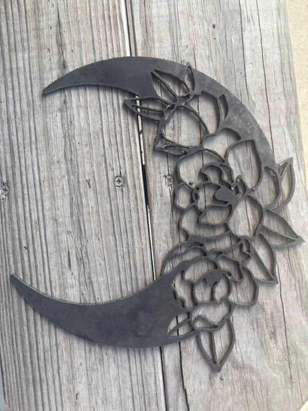 Moon with flowers