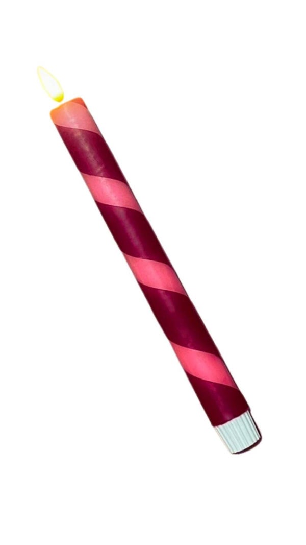Ledkaars Swirl roze/rood